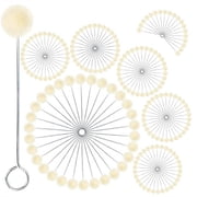 200 Pack Wool Daubers for Leather Dye Wool Ball Brush Dyeing with Metal Handle for Leather Working Crafting DIY Projects