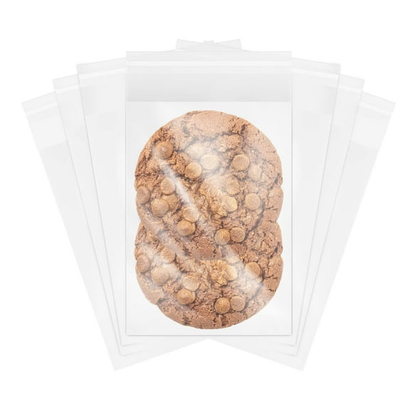 200-Pack of 4" x 6" Clear Resealable Cellophane Bags, 1.4 mils Thickness - Perfect for Bakery, Treats, Candies, Soap, and More