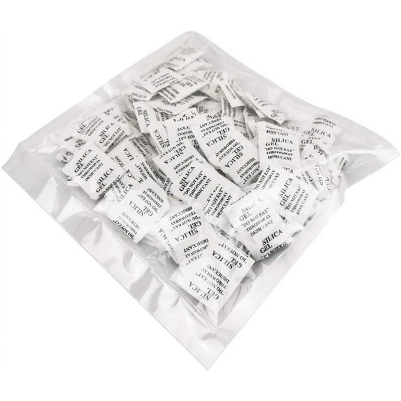 200 Packets 2 Gram Silica Gel Desiccant Absorber Dehumidifiers