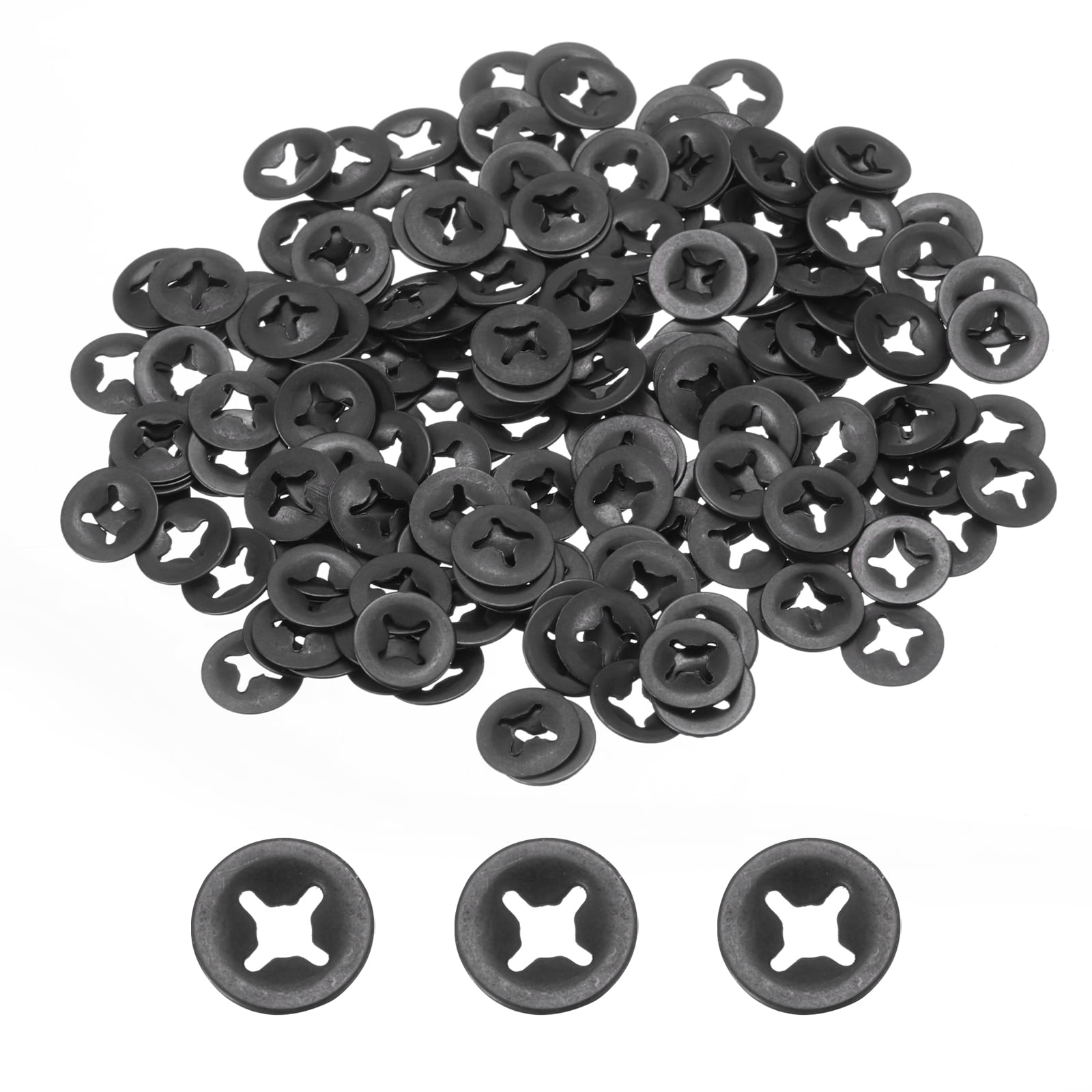 200 Packs Internal Tooth Star Lock Washers M2 Push on Retaining Clips