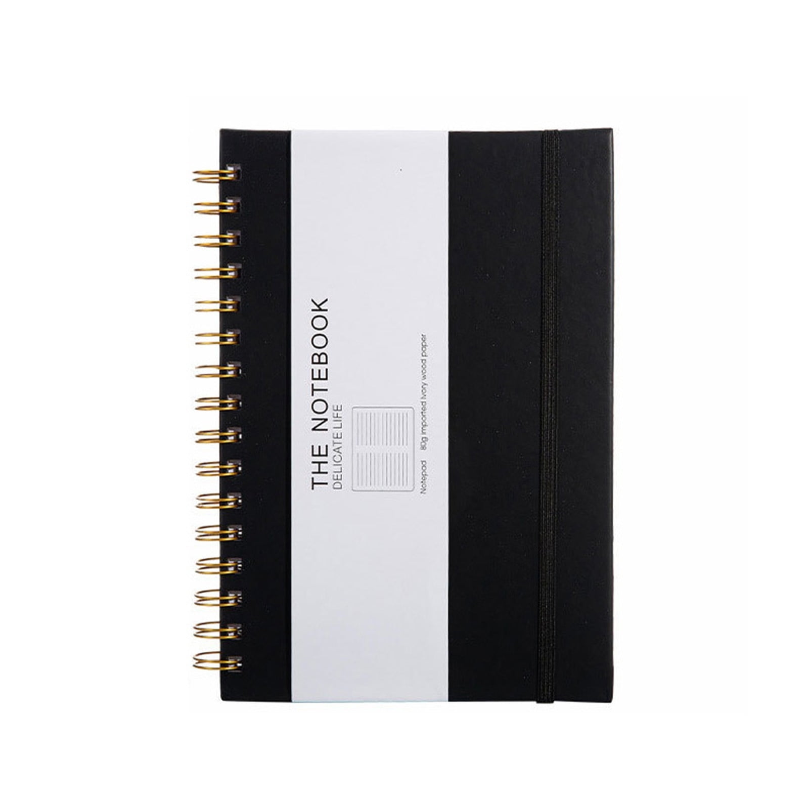200 Page Thick Leather Notebook,Spiral Binding Design,Note And Daily ...