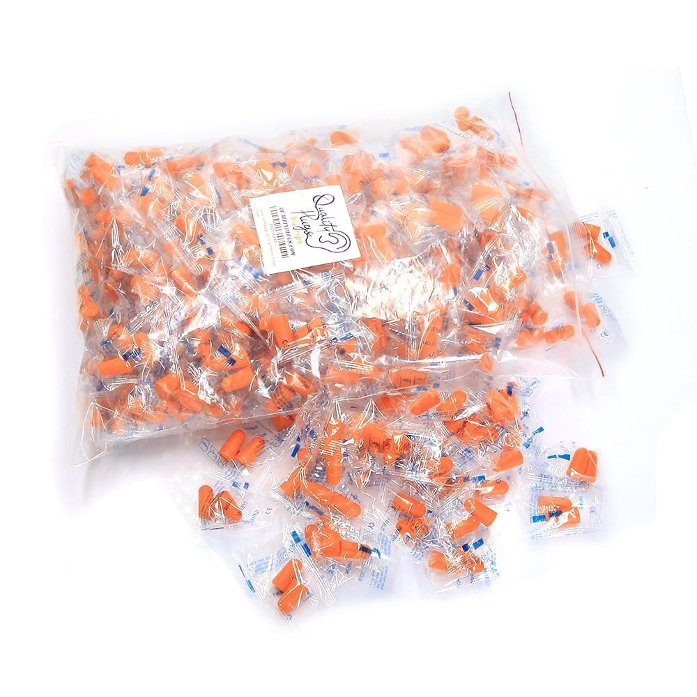 200 Pair Foam Earplugs Noise Cancelling for Wood-Working, Construction, & Factory - 32db