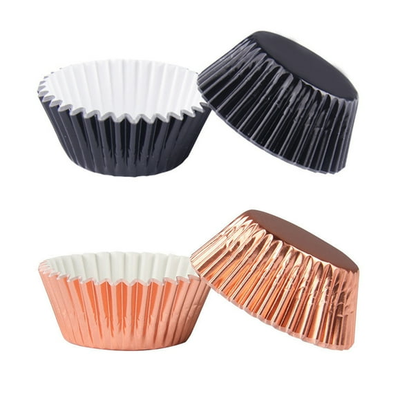 NIAIZEK 200Pcs Assorted Color Thickened Baking Cake Cups for Dessert, Party, Muffins, and