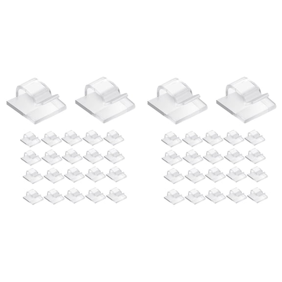200 Pc Outdoor Light Clips for String Lights Self Adhesive Mini Cable Hooks Wire Clips Hooks Cord Organizer Holder Clear