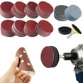 thumbnail image 1 of 200-Pc Sanding Disc Assortment, Hook & Loop Sandpaper Pads for Drill Grinder & Sander - 5 Grits Aluminum Oxide Foam Backing, 1 of 7