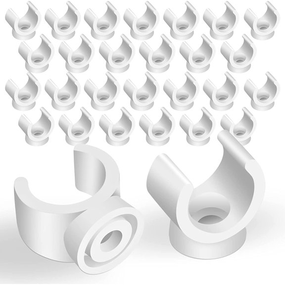 200 Pcs 1/2 Inch PEX Clips 16 mm Pipe Clamps U Hook PEX Pipe Support Hangers PVC Plastic Water Pipe Holder Clamps Bracket Socket