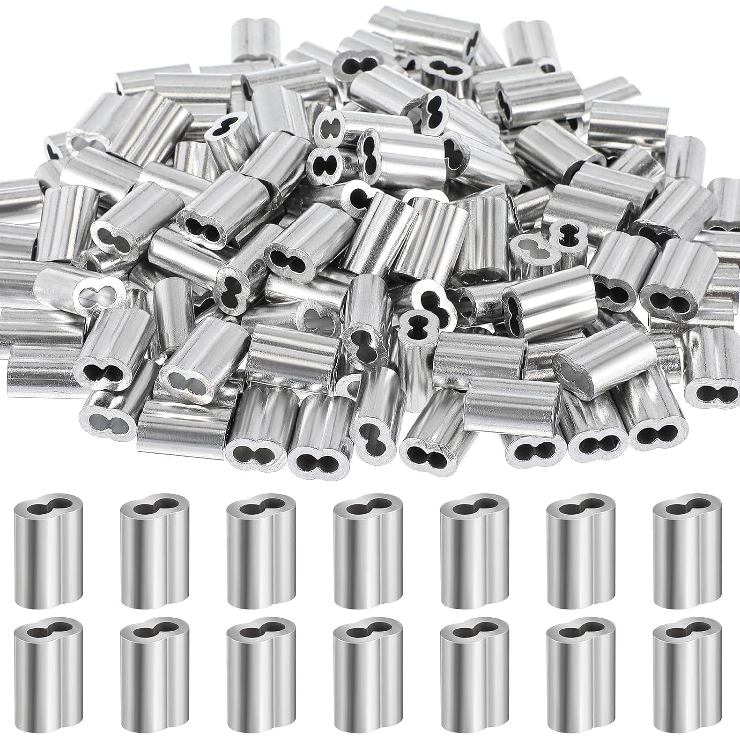MroMax M3 Aluminum Cable Sleeves 20-pack MroMax M3 Steel Cable Ferrules ...