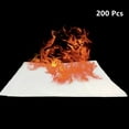 200 Pcs 10*10cm Fire Paper Flash Flame Paper Fire Paper Magic Props