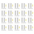 thumbnail image 1 of 200 Pcs 29mm Fingerboard Trucks Finger Skateboard Deck with Nuts with Spanner Screwdriver for Finger Skateboards, 1 of 8