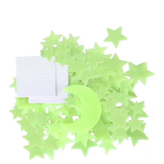 200 Pcs 3D Stars Glow In the Dark Luminous Fluorescent Wall Stickers Room Decors