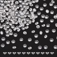 thumbnail image 1 of 200 Pcs 3mm Round Cubic Zirconia Stone 5A Clear Loose CZ Diamond Stones Tiny Faceted Rhinestone Cabochons Small Pointed Back Crystal Diamante Gems for Ring Earring Jewelry DIY Craft, 1 of 6