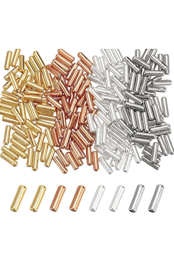 200 Pcs 4 Colors Brass Pin Backs Lapel Stick Pin End Cap Metal Brooch Pin Stick Backing Lapel Pin End Cap with Rubber Inside Brooch Pins Stopper