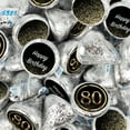 thumbnail image 1 of 170 pcs 80th Birthday Candy Chocolate Party Favor Hershey's Kisses Bulk (1.7lb), 1 of 6