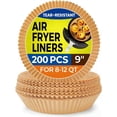 thumbnail image 1 of 200 Pcs Air Fryer Paper Liners,  Air Fryer Liner Disposable for Oven, Pans & Baking, Round, Parchment Paper, 1 of 7