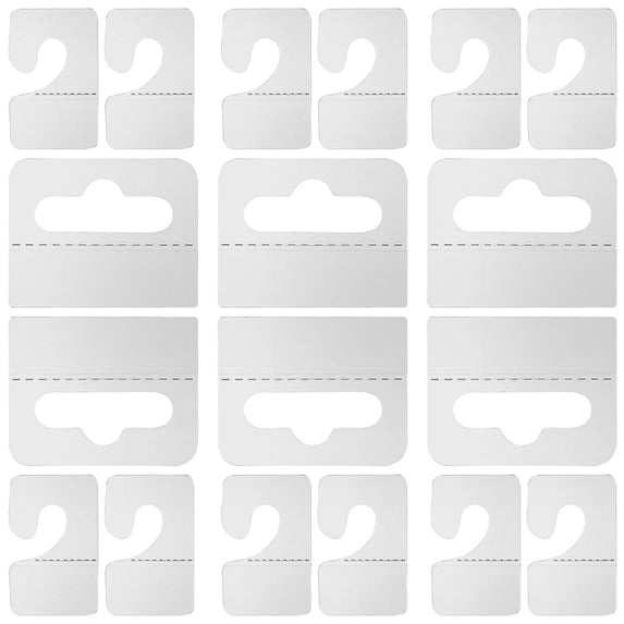 200 Pcs Aircraft Hole Hook Hanging Tabs Hooks Adhesive Clear Plastic Stickers Display Slotted Hangers