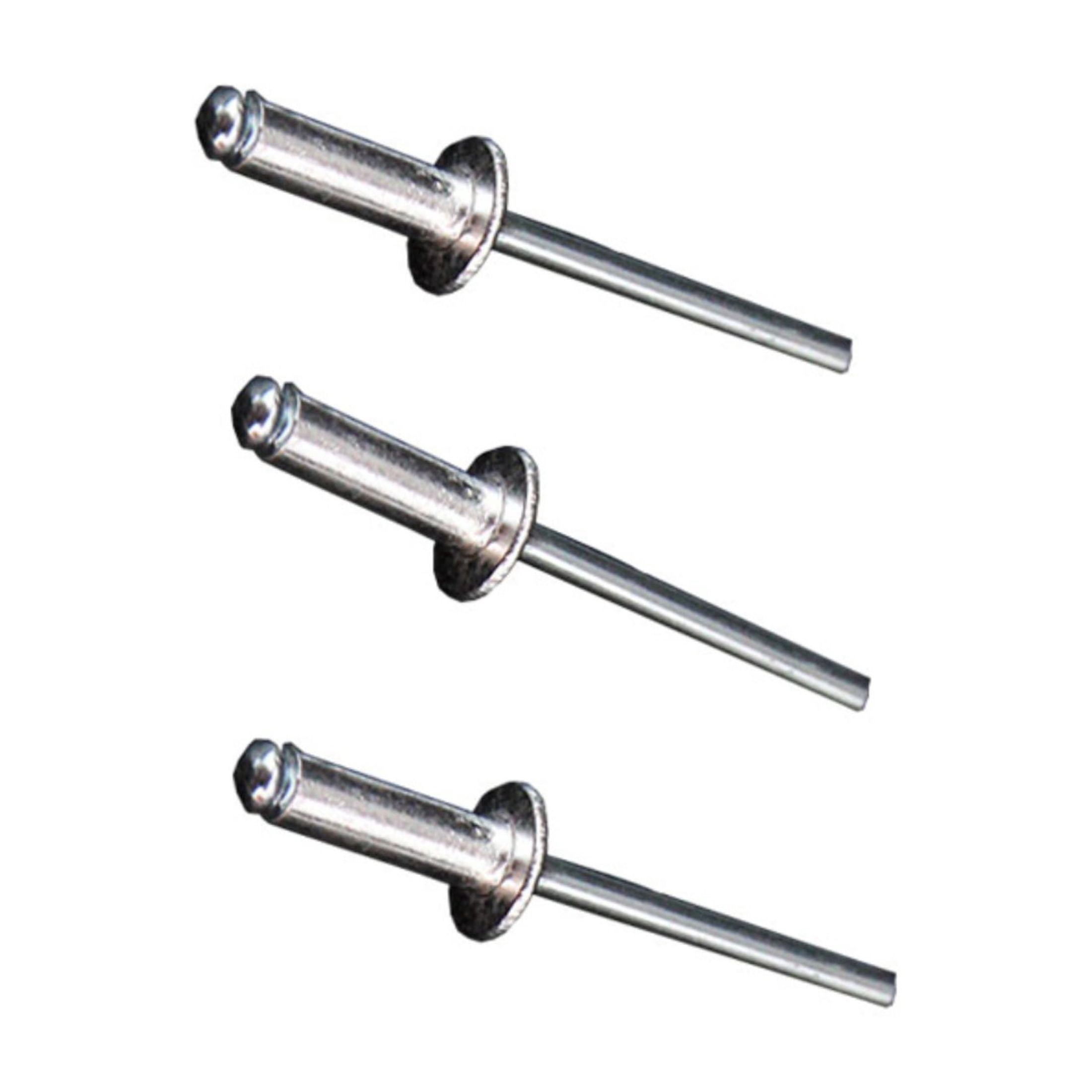 200 Pcs Aluminum Core Blind Rivet Semi-Round Head Screw Kit M3.2X9mm ...