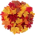 thumbnail image 1 of 200 Pcs Artificial Maple Leaves Assorted Mixed Style Fall Faux Leaves Autumn Fake Leaves for Thanksgiving Fall Wedding Festival Party Table Decor DIY Art Scrapbooking (Multicolor 2), 1 of 8