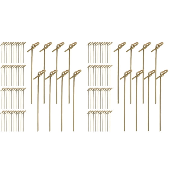 200 Count Toothpick Sticks Knotted Skewers for Cocktails, Fruit, Appetizers, and Party Snacks