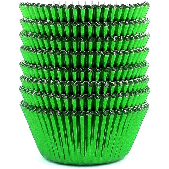 200 Pcs Black Foil Cupcake Liners, Easter Baking Muffin Paper Cups