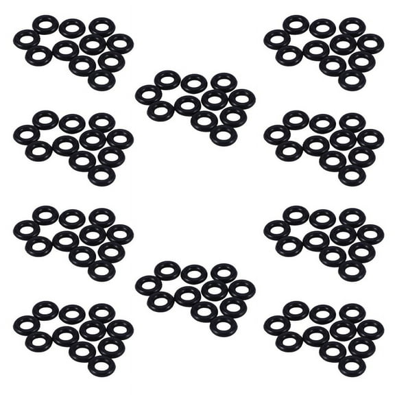 200 Pcs Black Rubber Oil Seal O Shaped Rings Seal Washers 8 x 4 x 2 mm,200 x O-ring gasket washers,Black