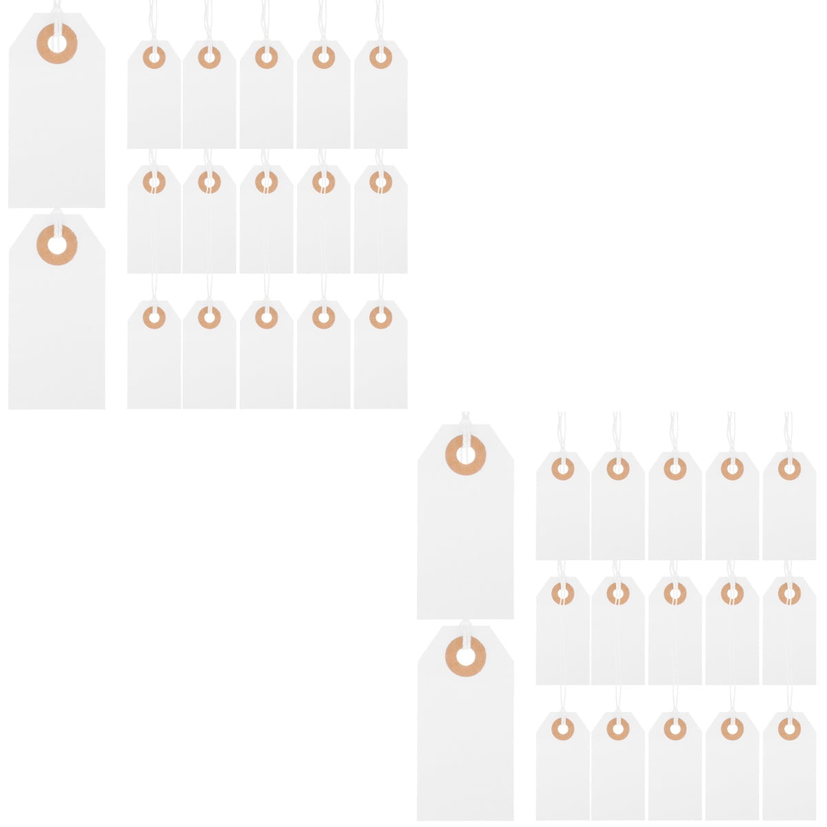 200 Pcs Blank Label Hang Tag Labels Kraft Tags Gift Tags Marking Tags