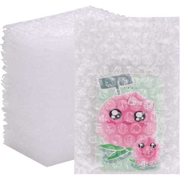 200 Pcs Bubble Out Bags Pouches 4"x 6" Bubble Pouches Cushioning Packaging Bags, Double Walled Cushioning Bags Thickening Shockproof Foam Bags for Moving, Shipping, and Storage