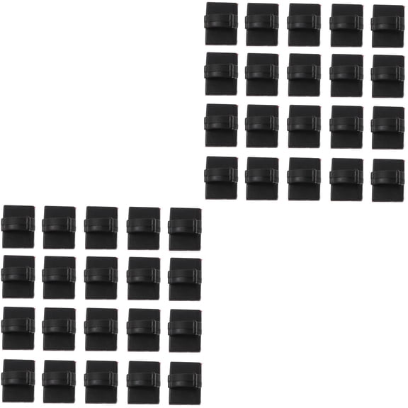 200 Pcs Buckle Power Cord Wire Cable Holders for Cords Clips and Wires Organizer Wall Pass Self Adhesive Plastic