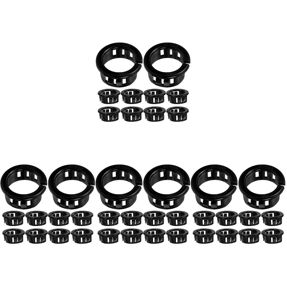 200 Pcs Cable Grommets Snap Bushing Grommet Plastic Grommets Round Wire