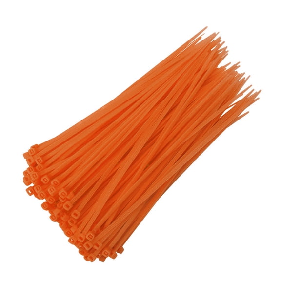 200 Pcs Cable Zip Ties Heavy Duty 4 Inch Plastic Wire Ties (Orange)