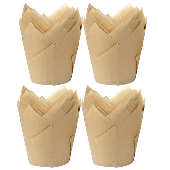 200 Pcs Cake Cups Country Decor Mini Loaf Baking Pans Muffin Liners Portable Cupcake Creative Paper