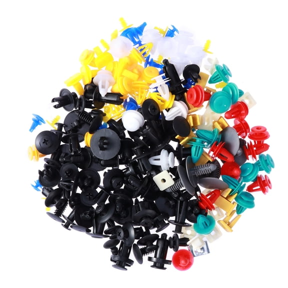 200 Pcs Cars Automotive Push Pins Rivets Fasteners Push Retainer Kit Auto Push Pins Push in Fasteners