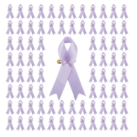 200 Pcs Charity Breasst Pins Breast Cancers Awareness Silk Pin Bulk Multicolor Lapel Pin for Party Favor Charity Event