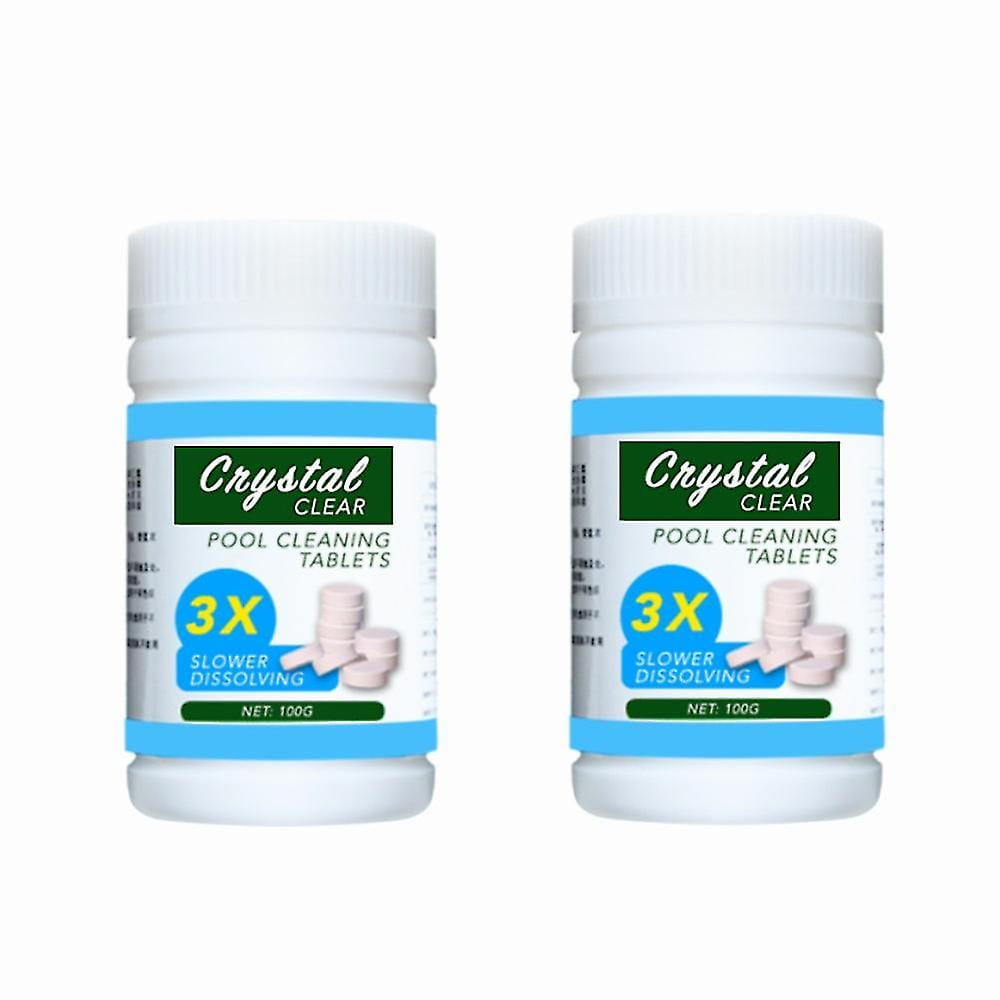 200 Pcs Chlorine Tablets Swimming Pool Cleaning Tablet Floating Hot Tub