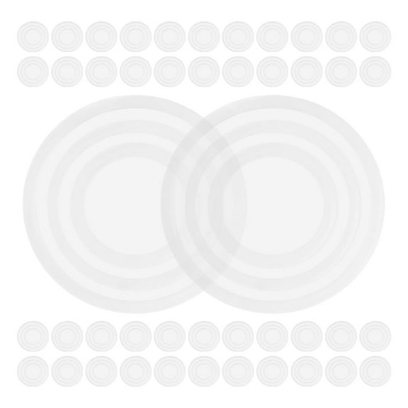 200 Pcs Clear Silicone Bumpers for Glass Table , Round Transparent Disc Pads, Non- Protective Furniture Pads