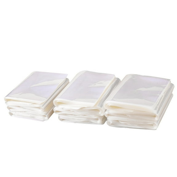 NIAIZEK 200Pcs Clear Shrinkable Packaging Sealer Bag for Food Storage Shrink Film Bags