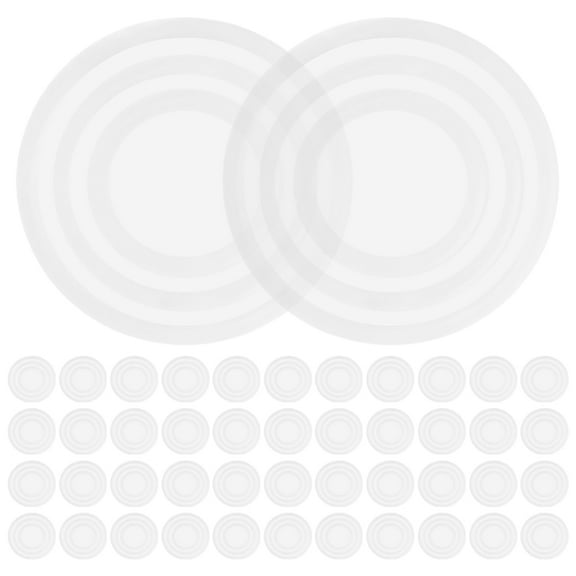 200 Pcs Clear Rubber Bumpers for Glass Table Tops Grippers Transparent