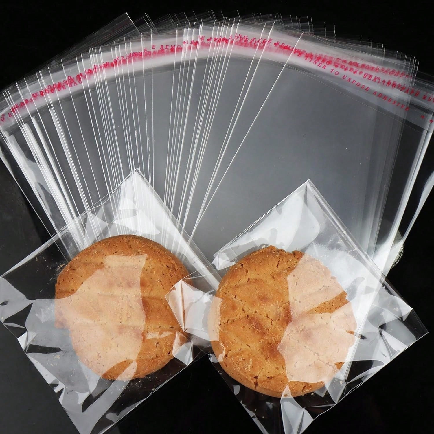 200 Pcs Clear Self Sealing Cellophane Bags,4x6 Inches Cookie Bags ...