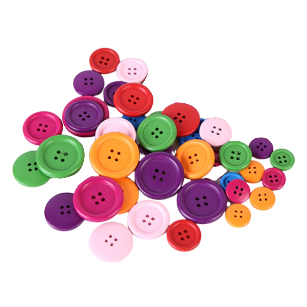 200 Pcs Clothing Colorful Buttons Kids Clothing Accessories Button