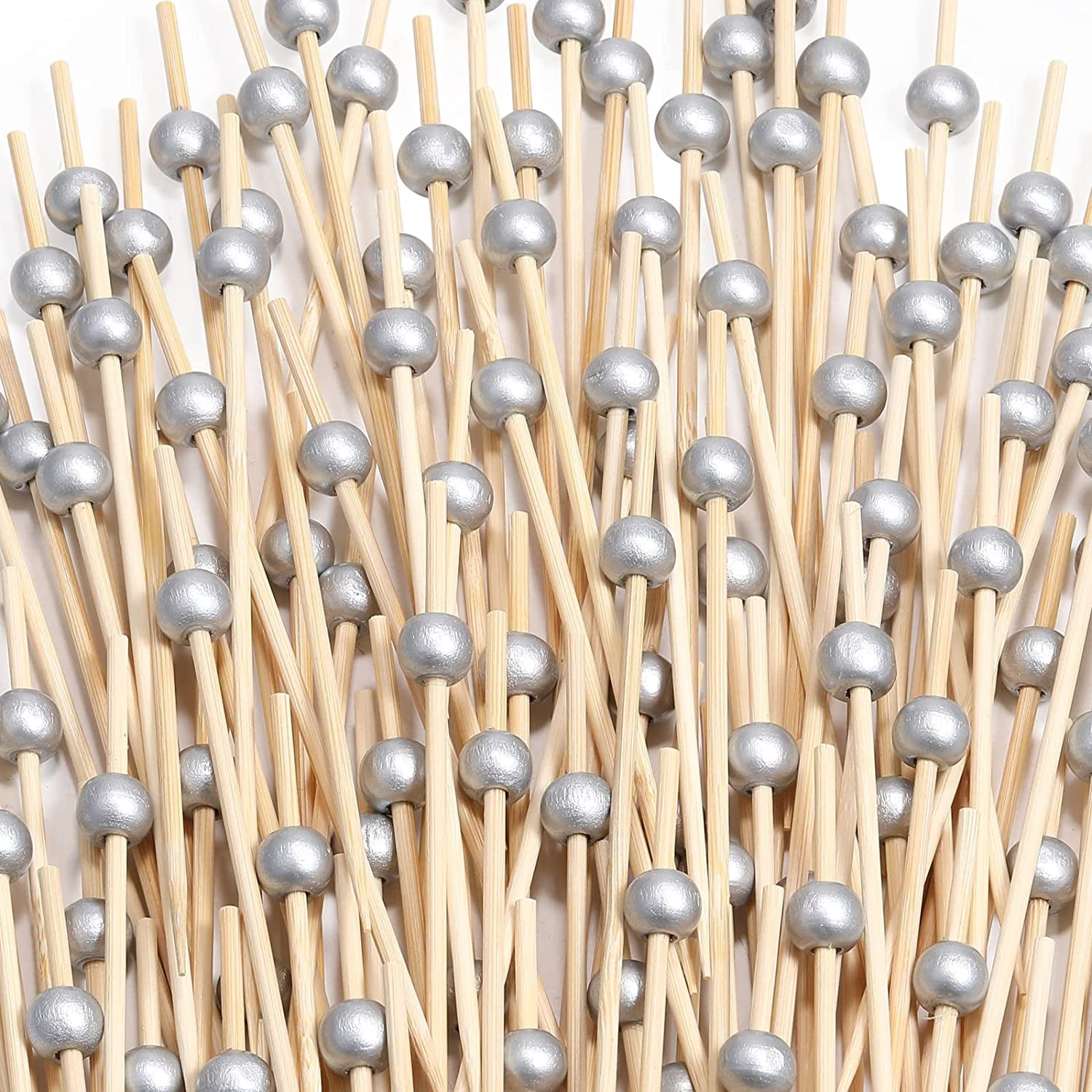 100 PCS Pearl Cocktail Picks, Fancy Toothpicks For Appetizers