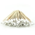 thumbnail image 1 of 200 Pcs Cotton Swab Sticks Applicator Buds 6" Extra Long Wood Makeup Application, 1 of 6