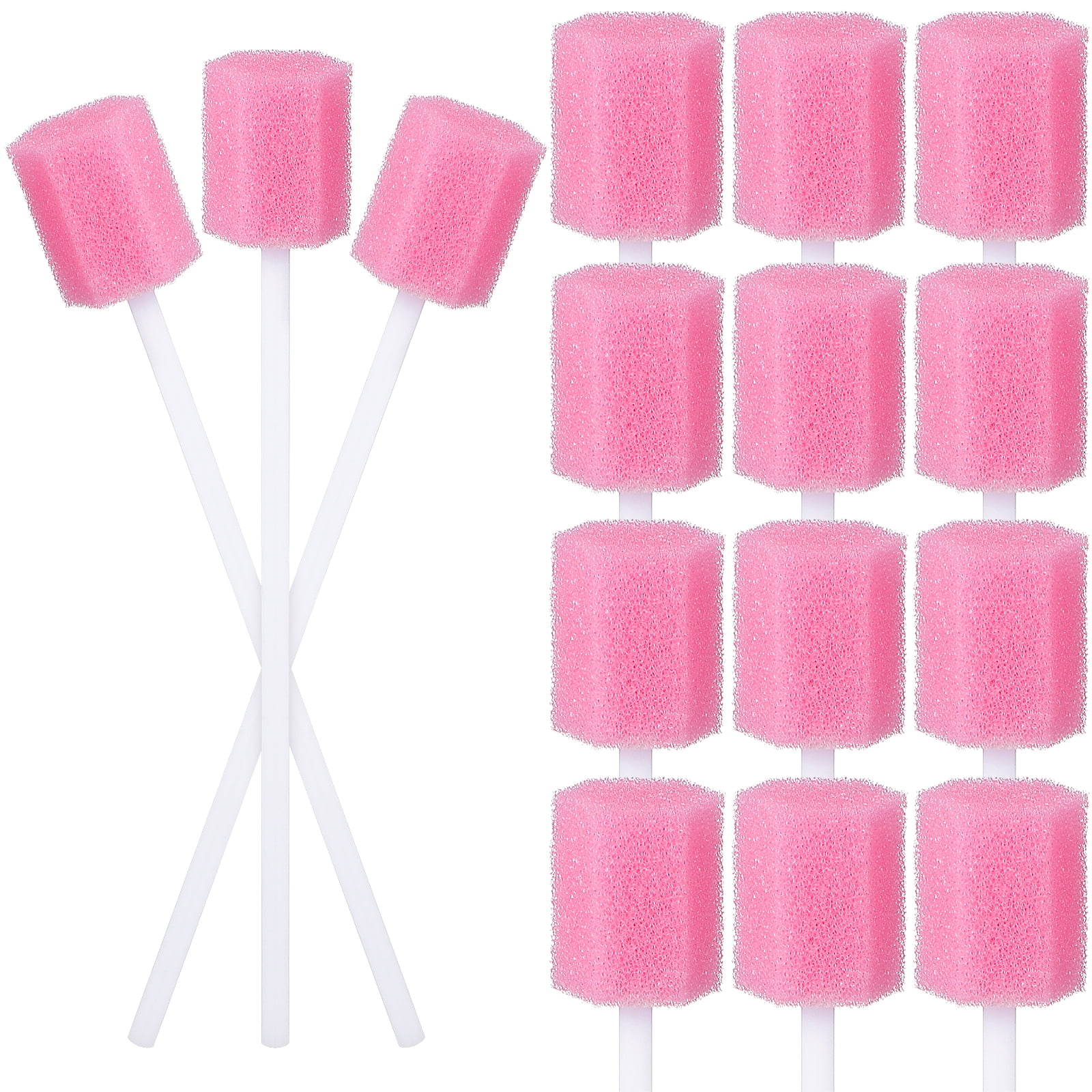 200 Pcs Cotton Swabs Mouth Sponges on Stick Dental Swabs Iodine Swabs