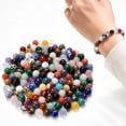 thumbnail image 1 of 100 Pcs Crystal Beads,Topboutique Natural Stone Beads,Round Gemstone Beads,8mm Multicolor Beads,Loose Beads for DIY Jewelry Bracelet Making, 1 of 7