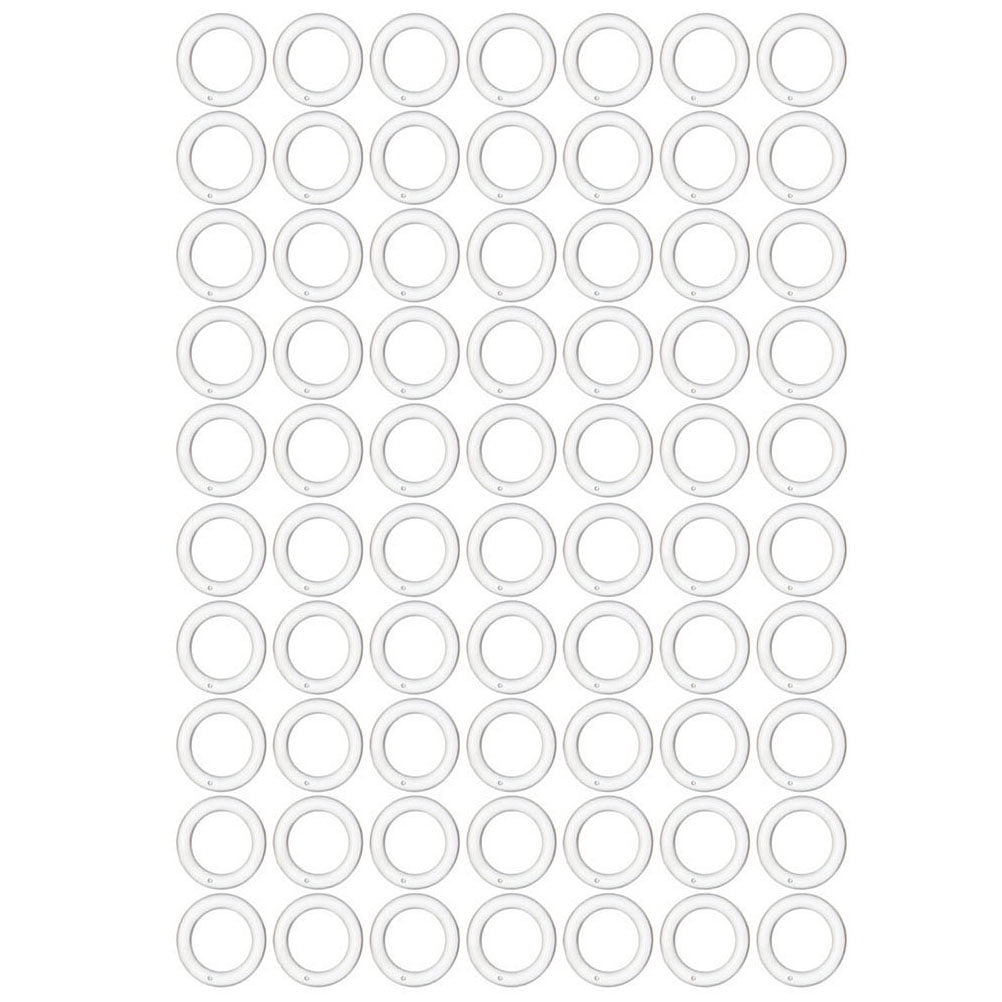 200 Pcs Curtain Roman Circle Transparent Curtains Decor Clear Plastic