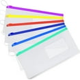 thumbnail image 1 of 200 Pcs Dental Zipper Pouches Zipper Lock Carrying Case with Business Card Holder Clear Toothbrush Pouch for Dental Hygiene Products Office Prizes, Color Random (10 x 4 Inch), 1 of 6