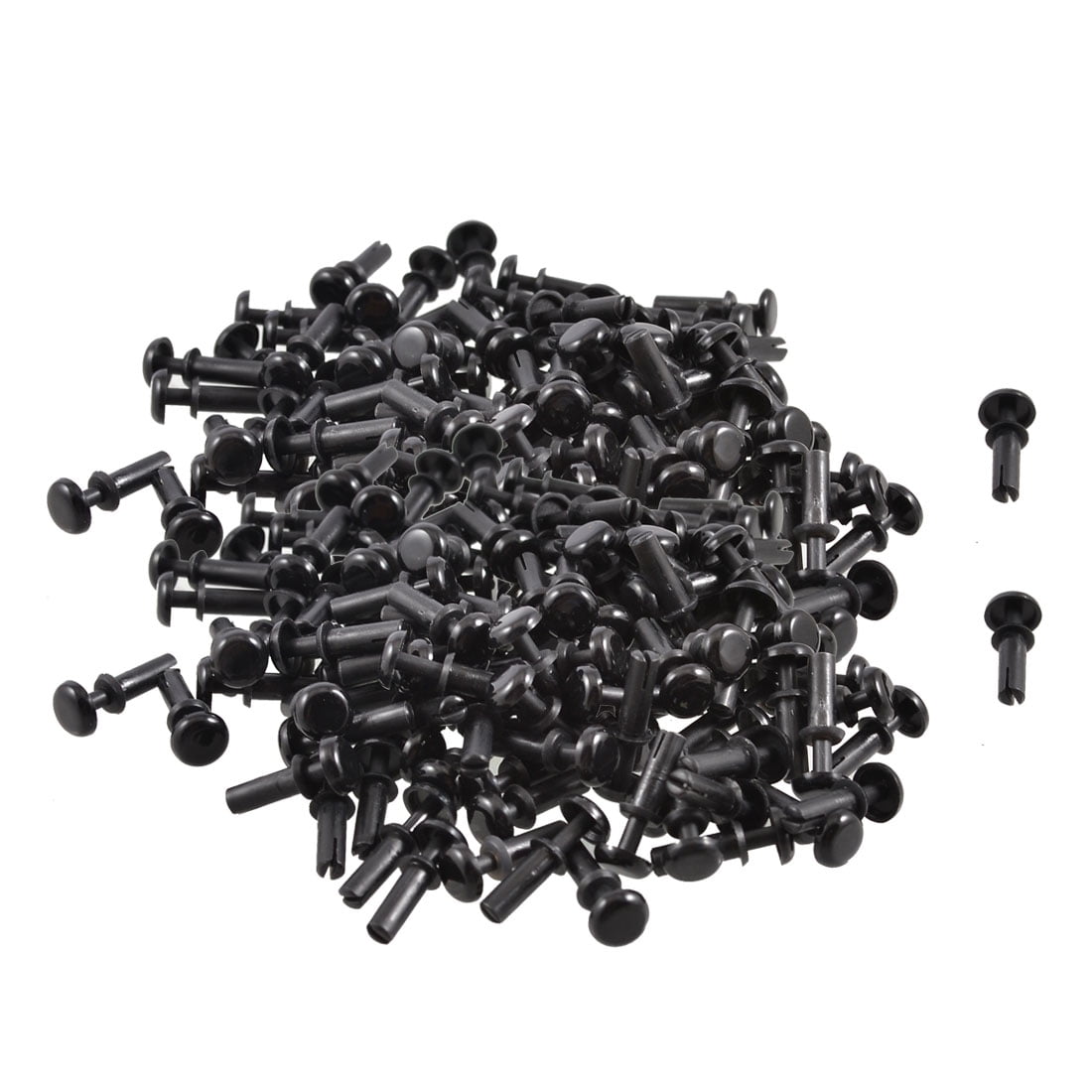 200 Pcs Disassemble Nylon Push Rivets Fasteners for 6.5-7.5mm Thick ...