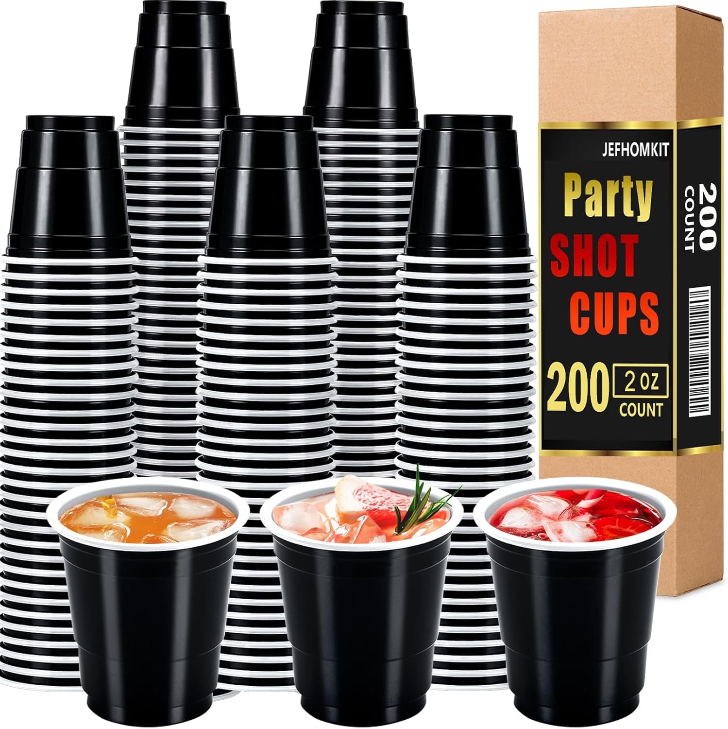 1 2 pint plastic cups 6