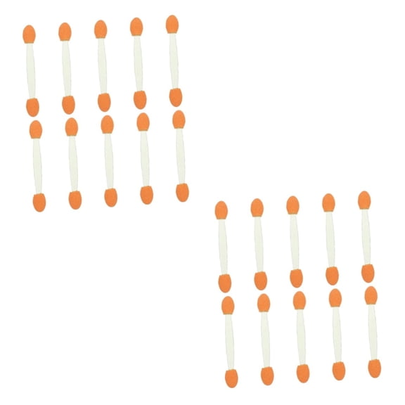 200 Pcs Double Ended Eyeshadow Brush Bulk Sponges Esponjas Para Maquillaje Oval Makeup Brushes Mini Eyeshadow Brushes Eye Makeup Applicators Eye Makeup Sponge Plastic Green 6cm