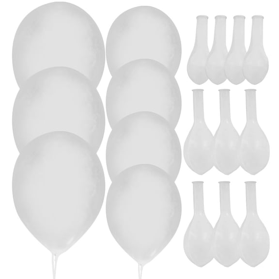 Raindrops White Transparent Latex Balloons for Decor Party Supplies Suitable for Indoors Outdoors 200pcs