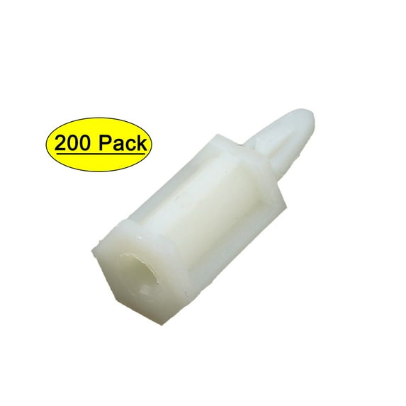 200 Pcs Flame Retardant Nylon Screw Mount Circuit Board Supports 12.5mm High