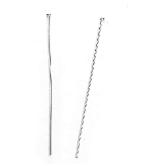 200 Pcs Flat Head Pins Tarnish Resistant 304 Stainless Steel Flat Head Pins Metal End Headpins Long End Head Pin